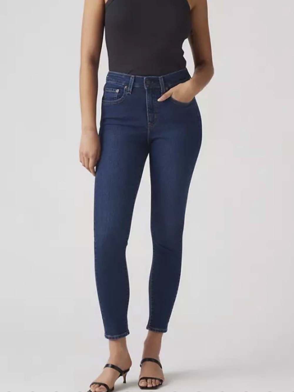 Levi's 721 High Rise Skinny Jeans Dark Wash Eternal Indigo Size 28